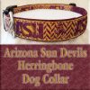 Arizona Sun Devils Herringbone Dog Collar Product Image No1