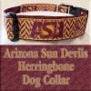 Arizona Sun Devils Herringbone Dog Collar Product Image No2