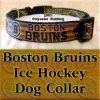 Boston Bruins Ice Hockey Polyester Webbing Designer Dog Collar Product Image No3