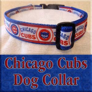 Chicago Cubs Designer Dog Collar Product Image No1
