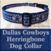 Dallas Cowboys Herringbone Dog Collar Product Image No1