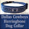 Dallas Cowboys Herringbone Dog Collar Product Image No2