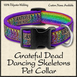 Dancing-Skeletons-Grateful-Dead-Pet-Collar-Product-Image-No1