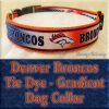 Denver Broncos Tie Dye Gradient Dog Collar Product Image No2