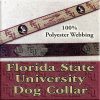 Florida State University Seminoles Polyester Webbing Designer Dog Collar Product Image No2