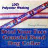 Grateful Dead Steal My Face Polyester Webbing Designer Dog Collar Product Image No1
