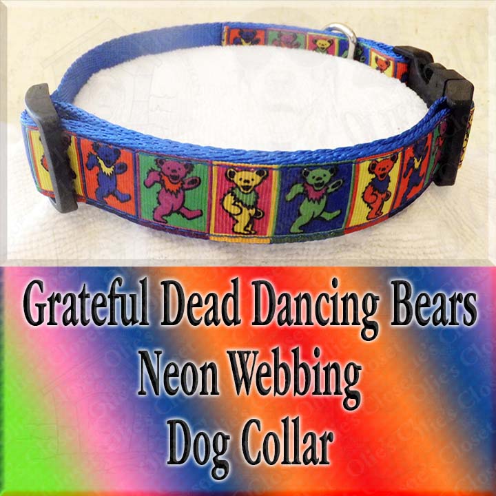 grateful dead dog collar