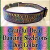 Grateful Dead Dancing Skeletons Designer Dog Collar Product Image No2