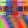 Colorful Squares Grateful Dead Dancing Bears Neon Webbing Designer Dog Collar Product Image No4