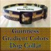 Guinness Stout Ale Beer Polyester Webbing Designer Dog Collar Product Image No3
