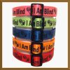 I Am Blind Neon Polyester Webbing Designer Dog Collar Product Image No3