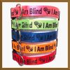 I Am Blind Neon Polyester Webbing Designer Dog Collar Product Image No2