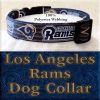 LA Los Angeles Rams Football Polyester Webbing Designer Dog Collar Product Image No3