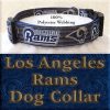 LA Los Angeles Rams Football Polyester Webbing Designer Dog Collar Product Image No2