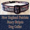 New England Patriots Fancy Stripe Dog Collar Product Image No2