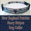 New England Patriots Fancy Stripe Dog Collar Product Image No3