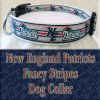New England Patriots Fancy Stripe Dog Collar Product Image No4