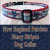 New England Patriots Fancy Stripe Dog Collar Product Image No6