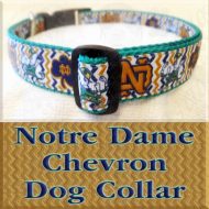Notre Dame Fighting Irish Chevron Dog Collar Product Image No2