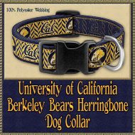 University of California Berkeley Bears Designer Dog Collar Product Image No1