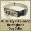 University of Colorado Buffaloes Herringbone Polyester Webbing Dog Collar Product Image No2