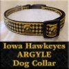 University of Iowa Hawkeyes ARGYLE Dog Collar Product Image No1