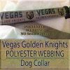 Vegas Golden Knights Polyester Webbing NHL Ice Hockey Designer Dog Collar Product Image No1