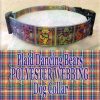 Plaid Grateful Dead Dancing Bears Polyester Webbing Designer Dog Collar Product Image No2