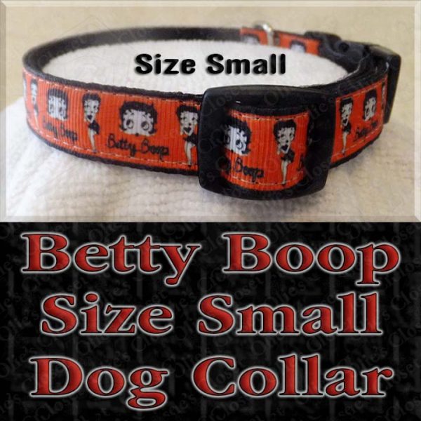 Betty Boop Size Small Dog Collar Product Image No2