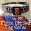 University of Florida Gators vs Florida State University Seminoles House Divided Designer Dog Collar Product Image No4