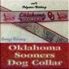 University of Oklahoma Sooners Designer Polyester Webbing Dog Collar Product Image No1