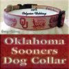 University of Oklahoma Sooners Designer Polyester Webbing Dog Collar Product Image No2