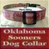 University of Oklahoma Sooners Designer Polyester Webbing Dog Collar Product Image No3