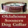 University of Oklahoma Sooners Designer Polyester Webbing Dog Collar Product Image No4