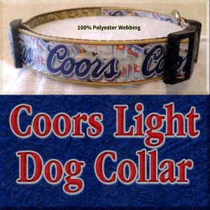 Coors Light Beer Designer Dog Collar Product Image No4