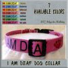 I AM DEAF Polyester Webbing Dog Collar Product Image No3