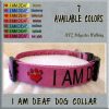 I AM DEAF Polyester Webbing Dog Collar Product Image No4