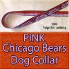 PINK Chicago Bears Polyester Webbing Dog Collar Product Image No1