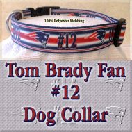 Tom Brady Fan Patriots Design Dog Collar Product Image No4