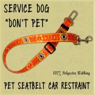 Service Dog Please Do Not Pet WEBBING CAR RESTRAINT Product Image No1