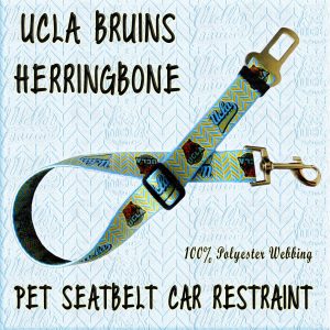 UCLA BRUINS HERRINGBONE WEBBING CAR RESTRAINT Product Image No1