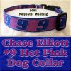Chase Elliott 9 Hot Pink NASCAR Fan Designer Dog Collar Product Image No3