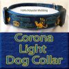 Corona Light Beer Designer Polyester Webbing Dog Collar Product Image No4