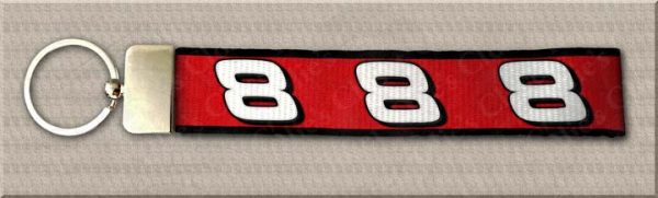 Dale Earnhardt Number 8 NASCAR Designer Key Fob Product Image No1