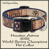 Houston Astros 2022 World Series Champions MLB Pet Collar Product Image No1