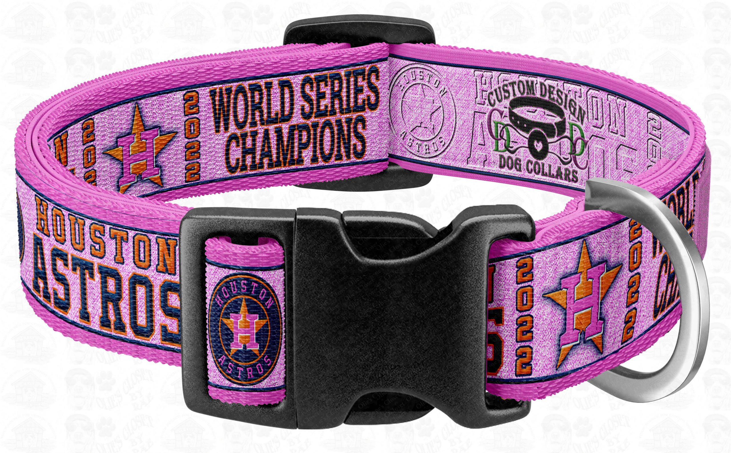 Houston Astros 2022 World Series Champions Baseball MLB Pet Collar – Custom  Design Dog Collars