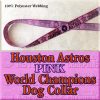 Pink Houston Astros World Champions Dog Collar Product Image No1