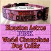 Pink Houston Astros World Champions Dog Collar Product Image No2