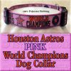 Pink Houston Astros World Champions Dog Collar Product Image No3