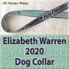 Elizabeth Warren 2020 Polyester Webbing Dog Collar Product Image No1